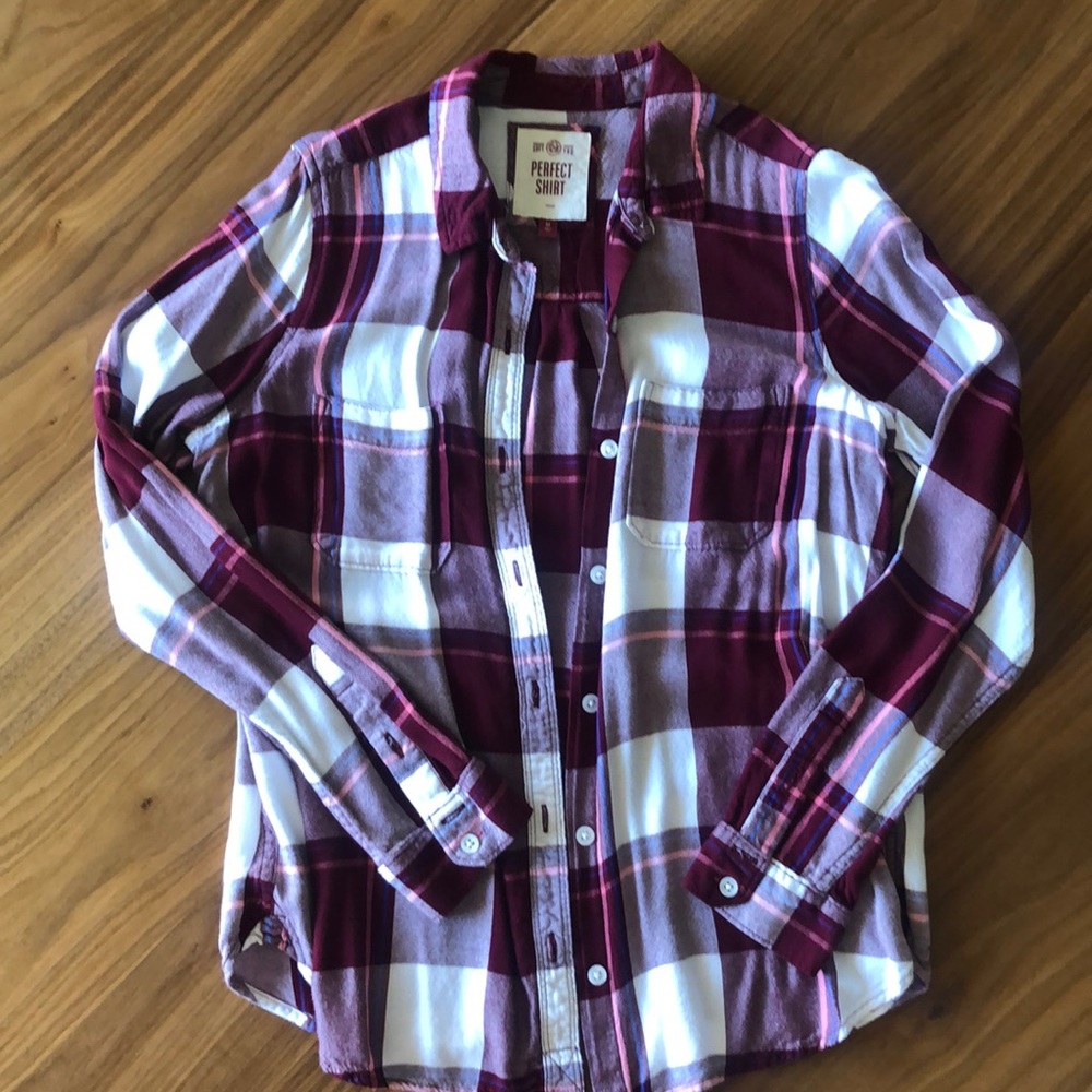 SO Perfect Shirt, Flannel, Size M
